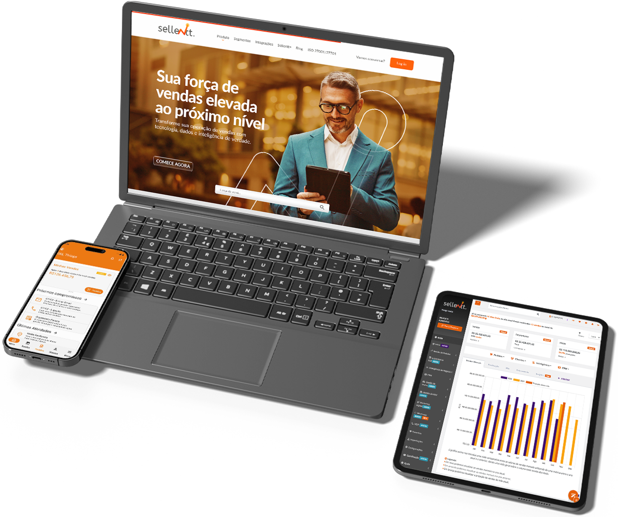 De perto ou de longe, <br>do desktop ou do celular.
