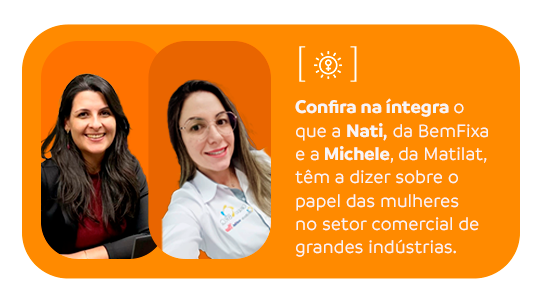 Mulheres à frente do setor comercial